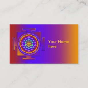 SRI YANTRA full coloured + your ideas Business Card