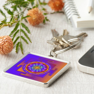 SRI YANTRA full coloured + your ideas Key Ring