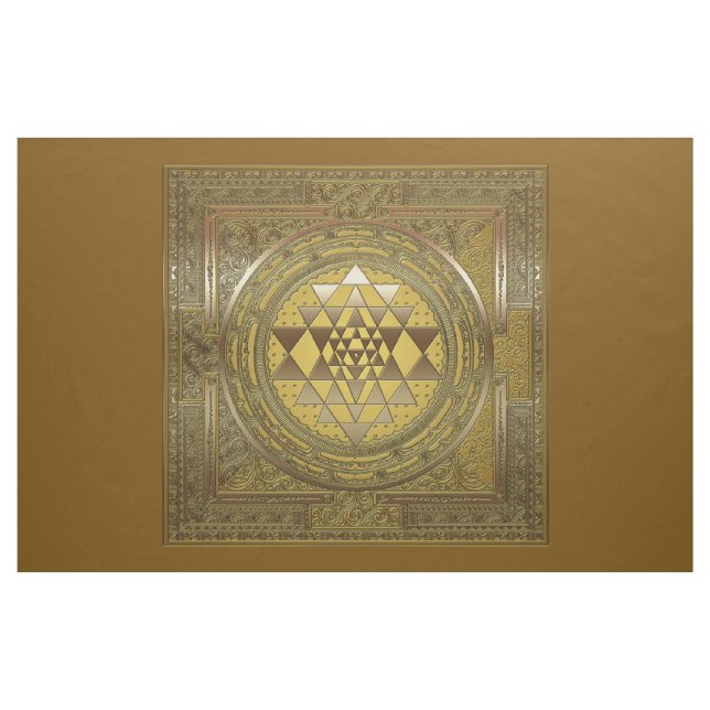 Sri Yantra Gold - Fabric (Yard)