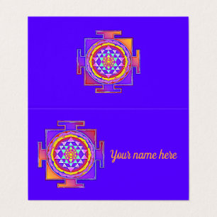 Sri Yantra - Hinduism Symbol Design 1 Business Card