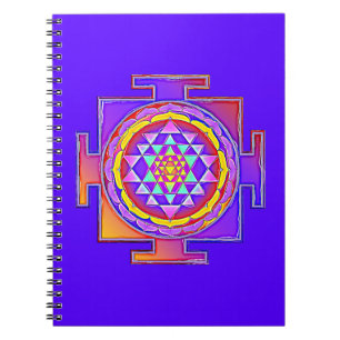 Sri Yantra - Hinduism Symbol Design 1 Notebook