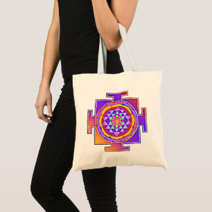 Sri Yantra - Hinduism Symbol Design 1 Tote Bag