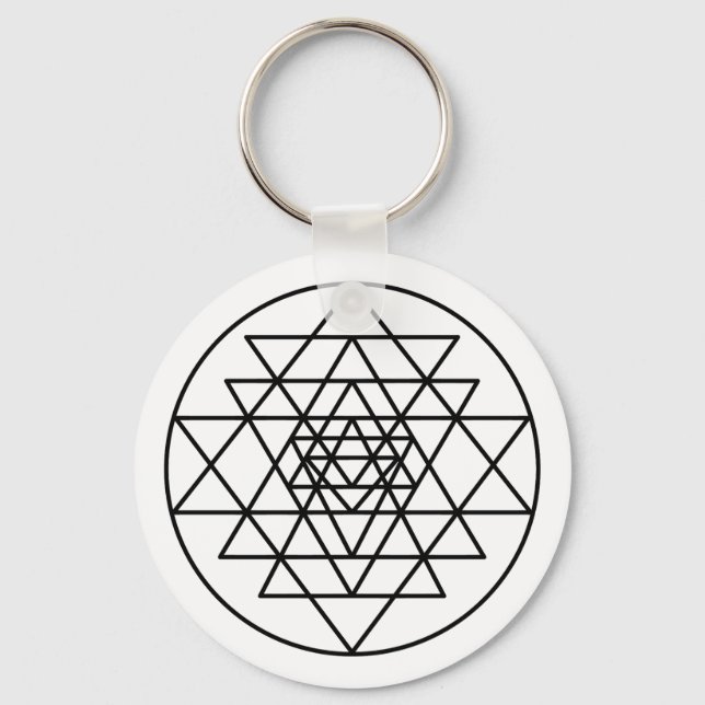 Sri Yantra Key Ring (Front)