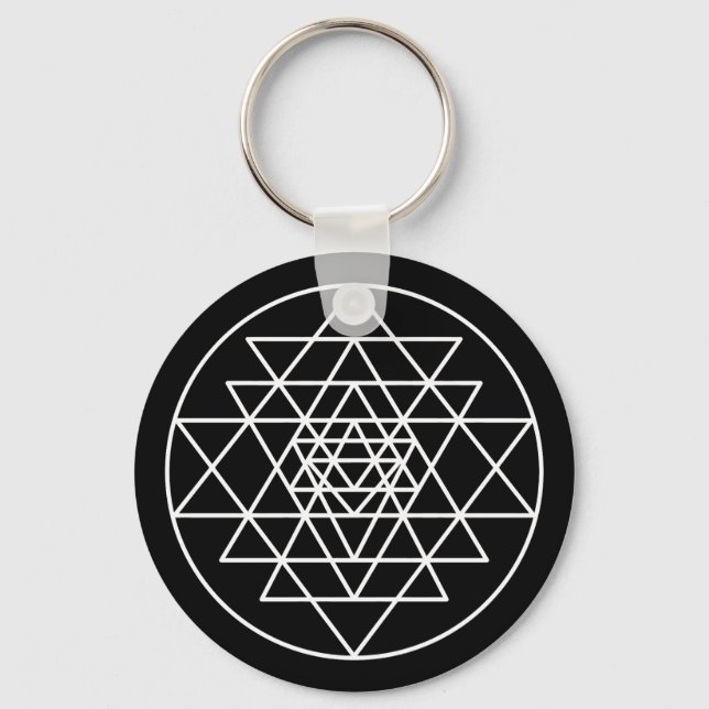 Sri Yantra Key Ring (Front)