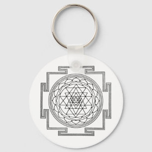 Sri Yantra Mandala Key Ring