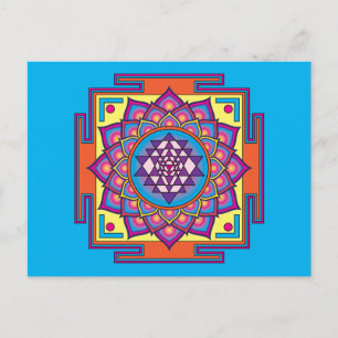Sri Yantra Mandala Postcard