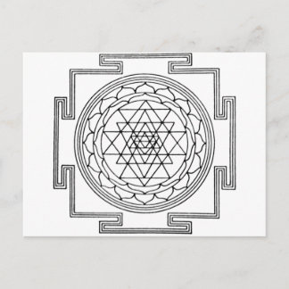 Sri Yantra Mandala Postcard