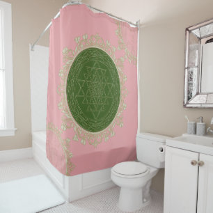 Sri Yantra Mandala - Shower Curtain