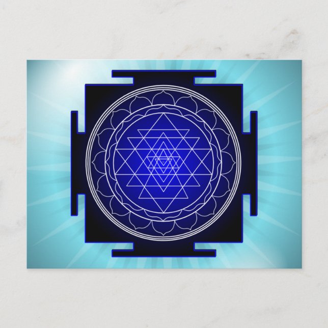 sri yantra postcard (Front)