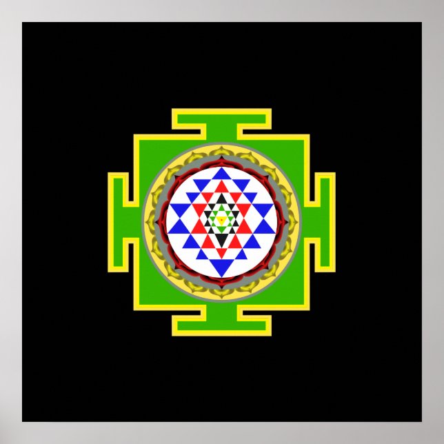 Sri Yantra Poster (Front)