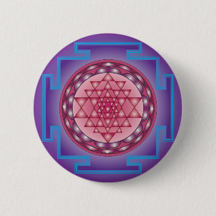 SRI YANTRA - SANCTUARY 6 CM ROUND BADGE