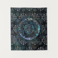 Sri Yantra  / Sri Chakra Abalone Shell and Silver