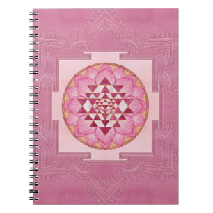 Sri Yantra  / Sri Chakra in lotus Notebook