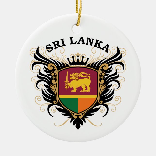 Srilanka Ceramic Tree Decoration (Front)