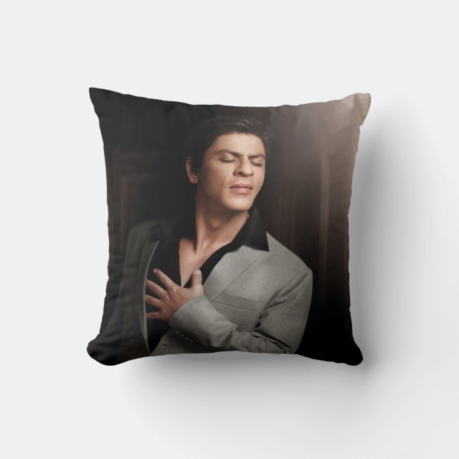 SRK Shahrukh Khan King Of Bollywood Cushion (Front)