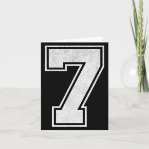 Srts Jersey Number 7 Nge Fan Team Player Birthday Card