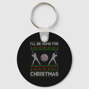 Srty Baseball Player Ugly Christmas Sweaters Xmas  Key Ring