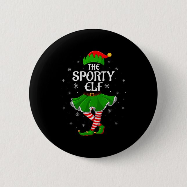 Srty Elf Christmas Family Girls Women Elf Squad Xm 6 Cm Round Badge (Front)
