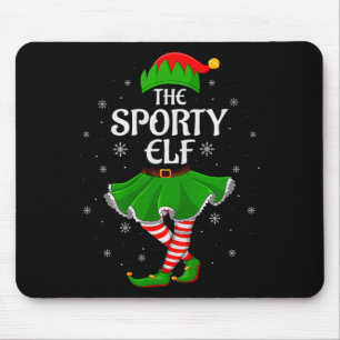 Srty Elf Christmas Family Girls Women Elf Squad Xm Mouse Pad