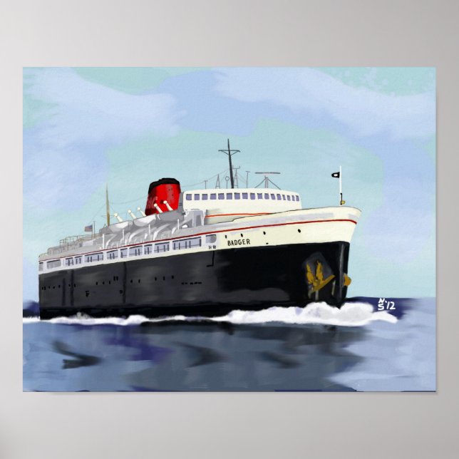 SS Badger Poster (Front)