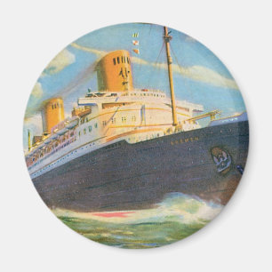SS Bremen at Sea Magnet
