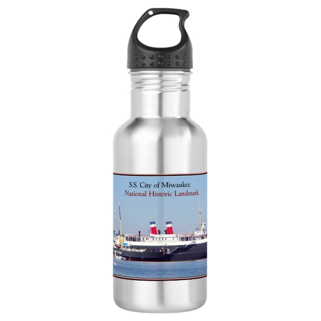 SS City of Milwaukee & Acacia NHL water bottle (Front)