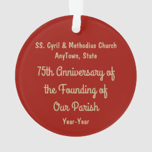 SS. Cyril & Methodius (M 001) Acrylic Ornament