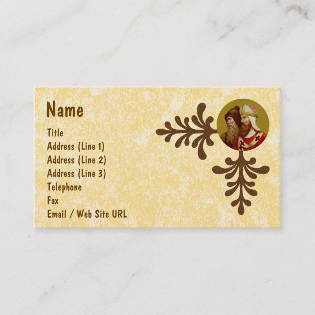 SS. Cyril & Methodius (M 001) Business Card (Front)