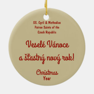 SS. Cyril & Methodius (M 001) Ceramic Tree Decoration