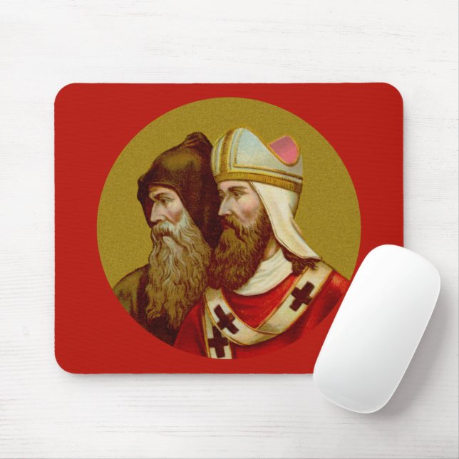 SS. Cyril & Methodius (M 001) Horizontal Mouse Pad (With Mouse)