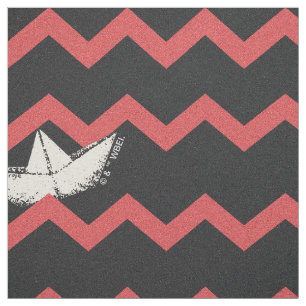 SS Georgie Boat Chevron Pattern Fabric