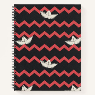 SS Georgie Boat Chevron Pattern Notebook