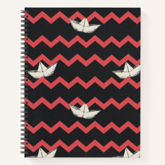 SS Georgie Boat Chevron Pattern Notebook
