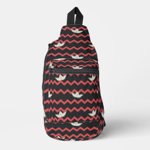 SS Georgie Boat Chevron Pattern Sling Bag