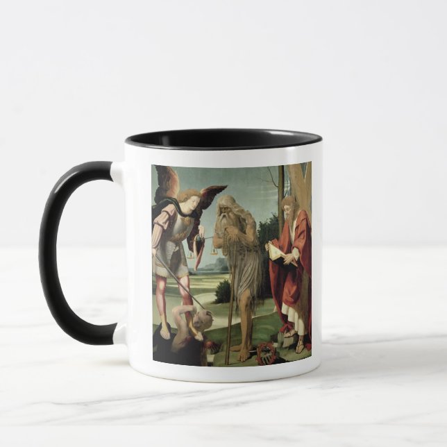 SS. Michael, Andrew and Onuphrius (oil on panel) Mug (Left)