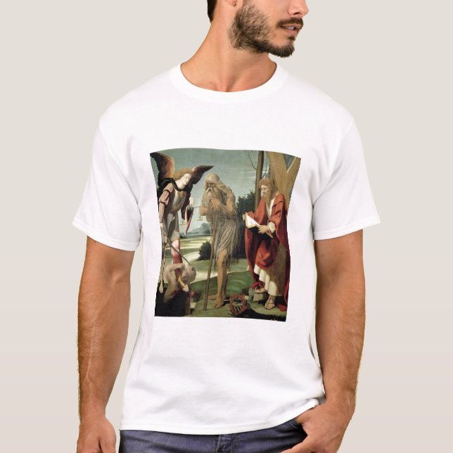 SS. Michael, Andrew and Onuphrius (oil on panel) T-Shirt (Front)