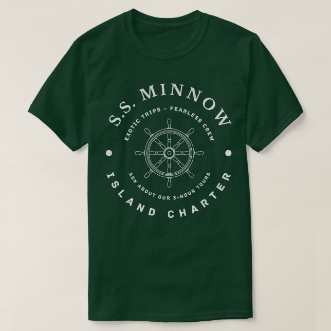 SS Minnow Island Charter modern vintage T-Shirt (Design Front)