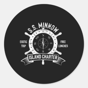 Ss Minnow Tour Classic Round Sticker