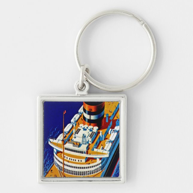 SS Nieuw Amsterdam Key Ring (Front)