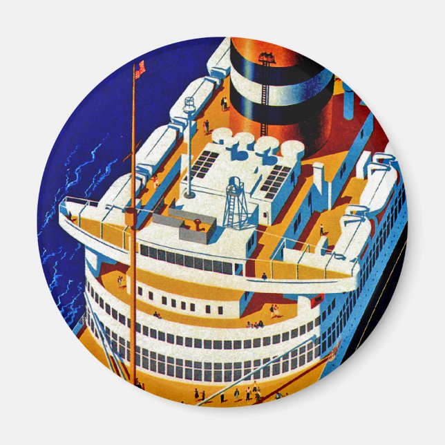 SS Nieuw Amsterdam Magnet (Front)