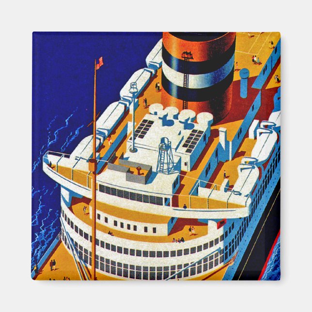 SS Nieuw Amsterdam Magnet (Front)