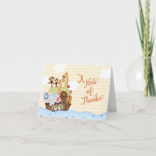 SS Noah / Noah's Ark Baby Shower Thank You Card