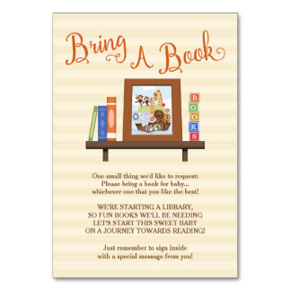 SS Noah / Noah's Ark Bring-a-Book Baby Shower Table Number