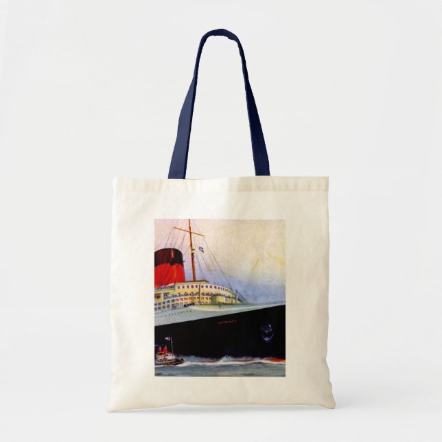 ss Normandie Tote Bag (Front)