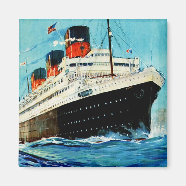 ss Paris ~ French Line Magnet (Front)
