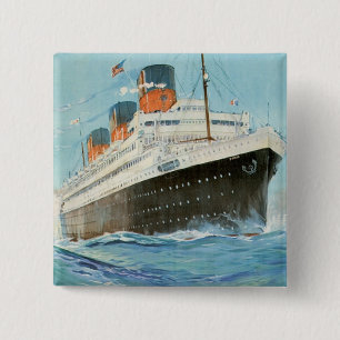 ss Paris - The French Line 15 Cm Square Badge