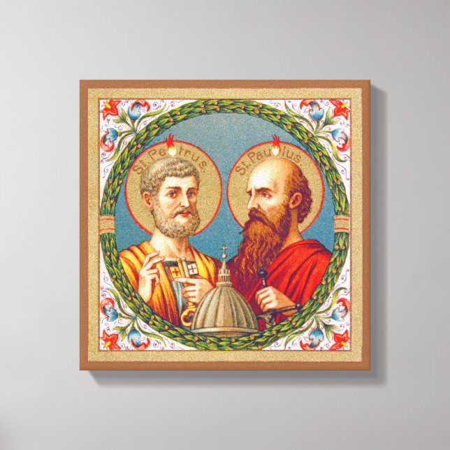 SS. Peter and Paul, Apostles (JMAS 01) Canvas Print (Front)