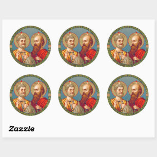 SS. Peter and Paul, Apostles (JMAS 01) Classic Round Sticker