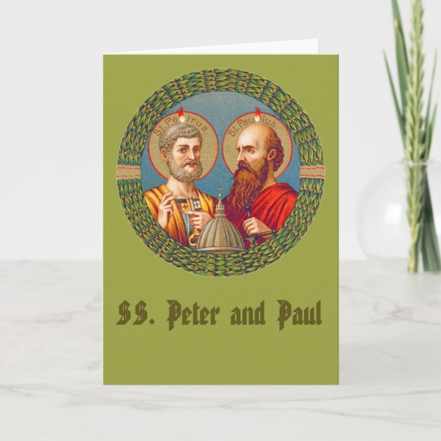 SS. Peter and Paul  (JMAS 01) Blank Greeting Card (Front)