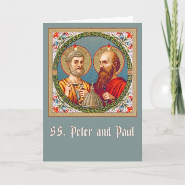 SS. Peter and Paul  (JMAS 01) Blank Greeting Card (Front)
